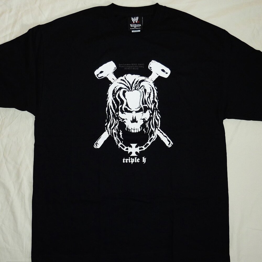 WWE Triple H 'Bring the Hammer Down' Iron Cross shirt size XL 2005-2006 era HHH